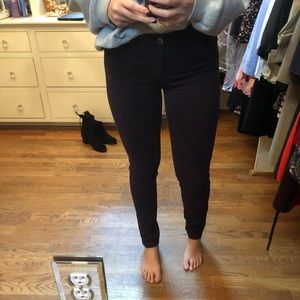 Mid-rise, dark purple AG jeans. 27R Barely worn!
